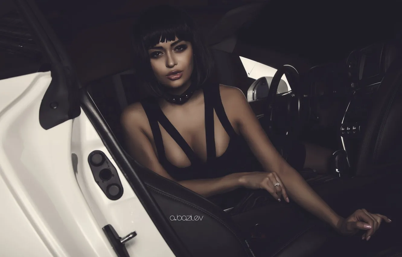 Photo wallpaper auto, look, girl, photographer, girl, salon, photography, photographer