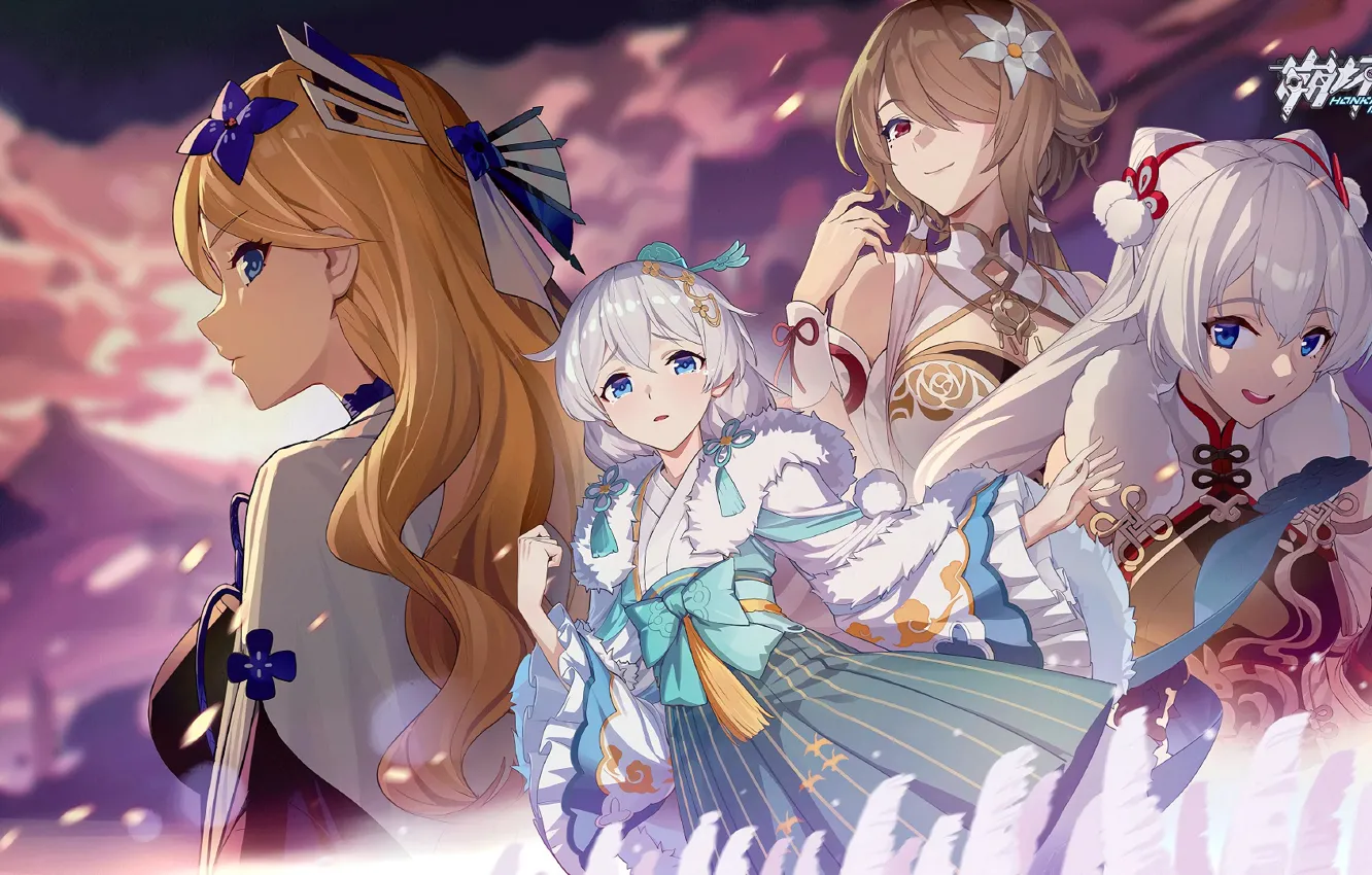 Photo wallpaper girl, background, art, Honkai Impact 3rd