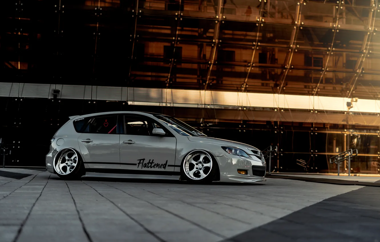 Photo wallpaper Mazda, stance, lowdaily, azkojk