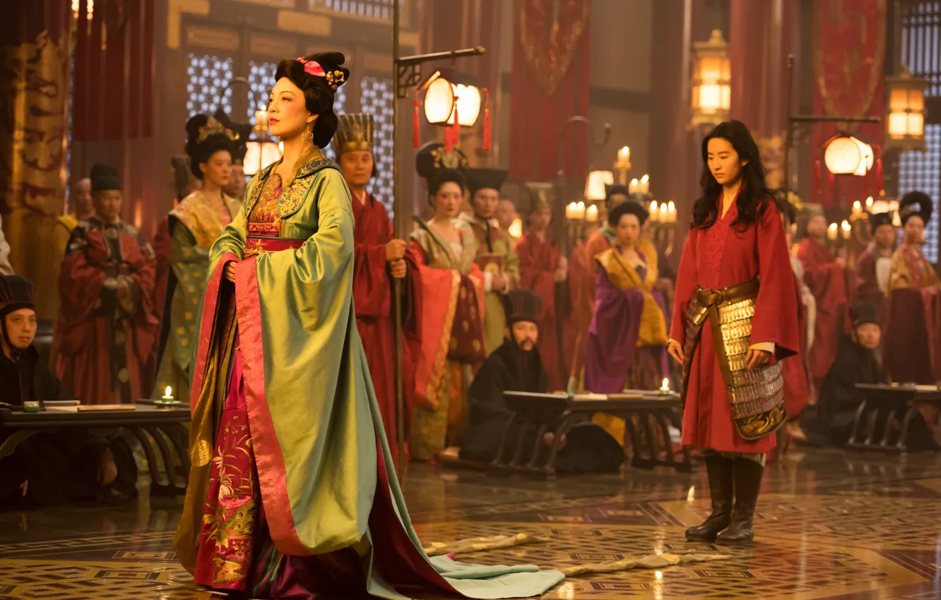 Photo wallpaper Disney, Mulan, Yifei Liu, Ming-Na Wen