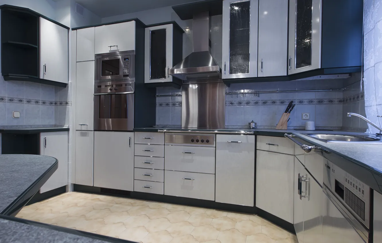 Photo wallpaper design, photo, interior, kitchen