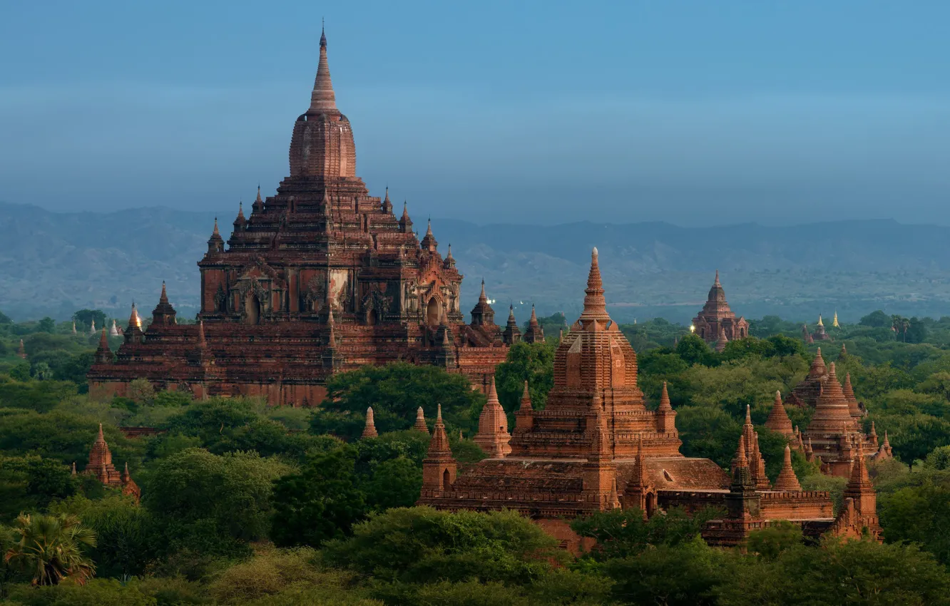 Photo wallpaper Myanmar, temples, Bagan