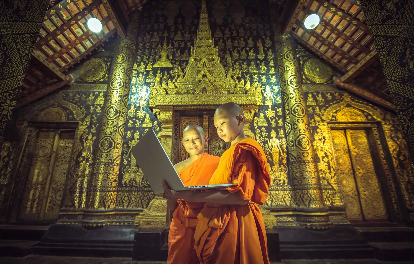 Photo wallpaper Thailand, nature, people, man