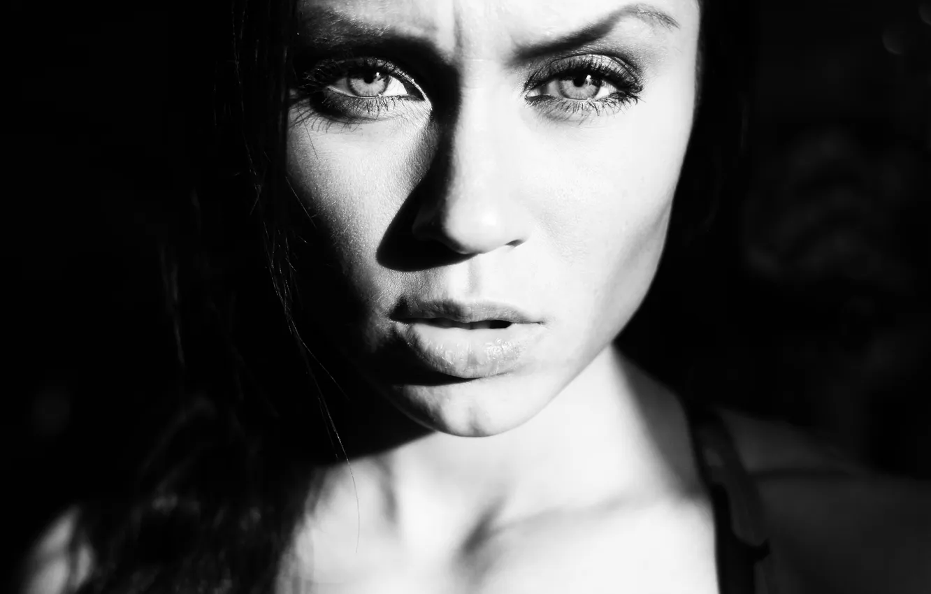 Photo wallpaper sexy, look, white and black