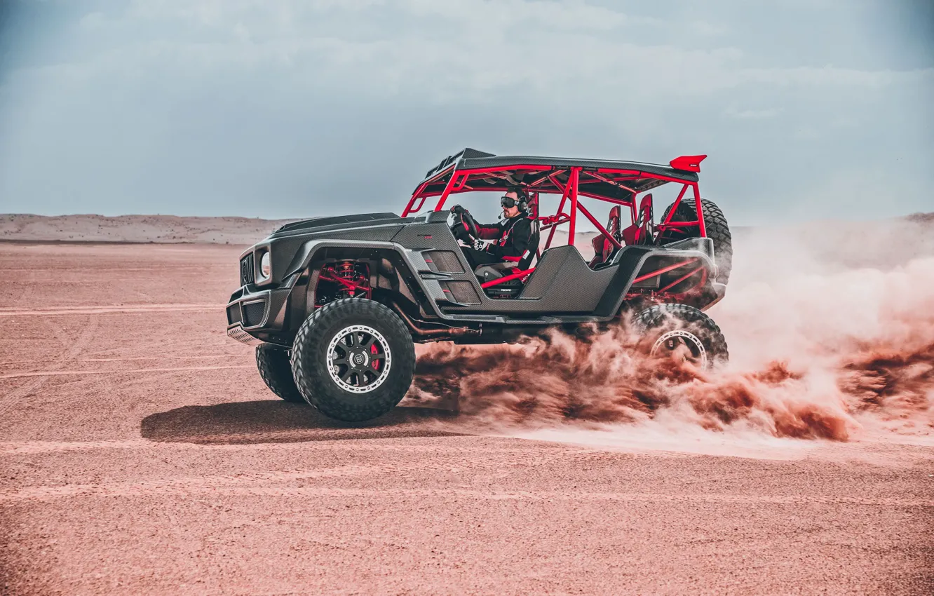 Photo wallpaper desert, speed, Buggy, Brabus 900, CRAWLER