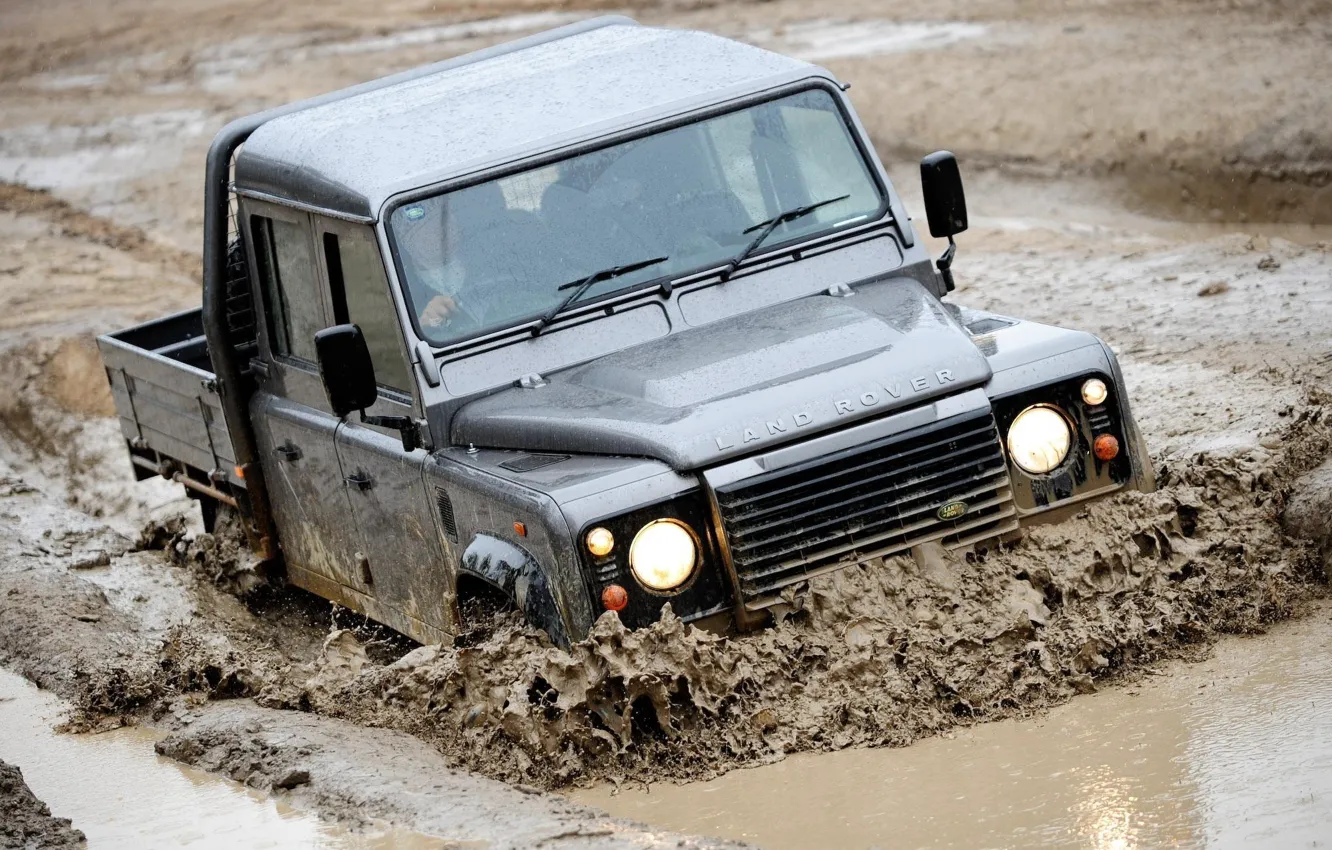 Photo wallpaper machine, dirt, defender