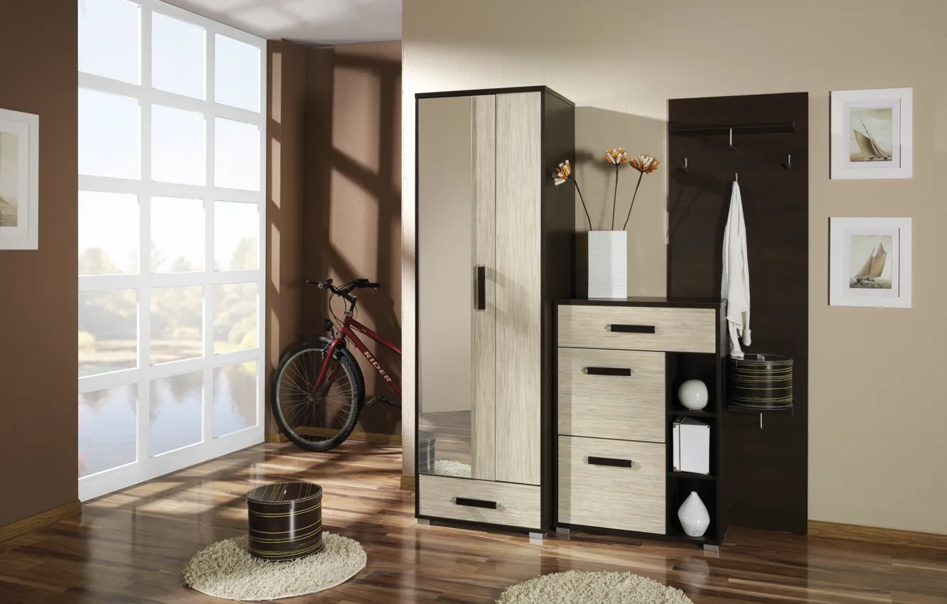 Photo wallpaper design, style, interior, corridor, entrance hall