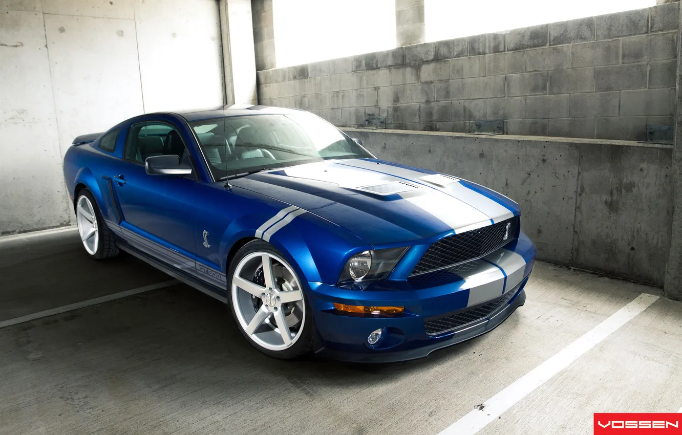 Photo wallpaper Ford Mustang, Ford, Vossen, Vossen Wheels