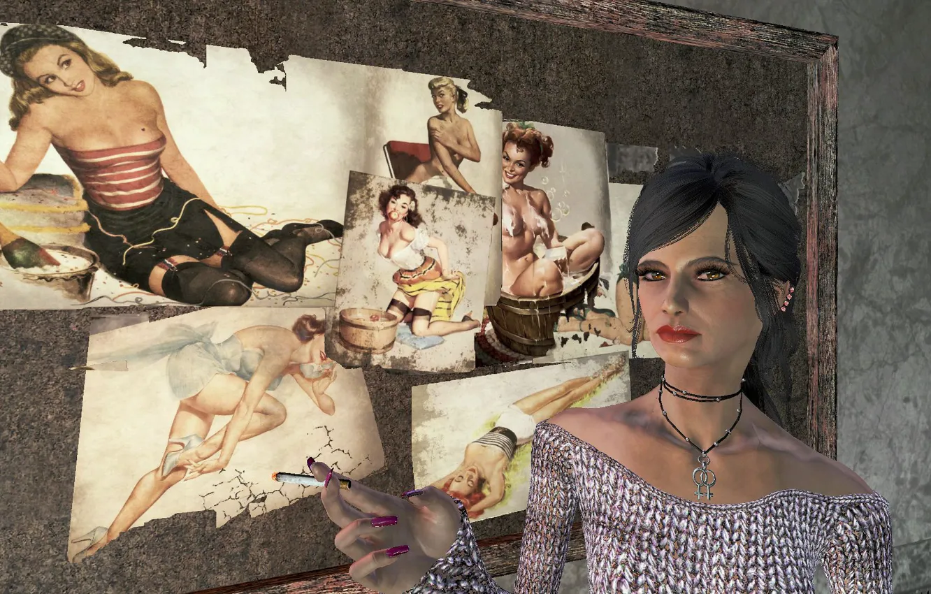 Photo wallpaper combat, friend, Piper, Fallout 4