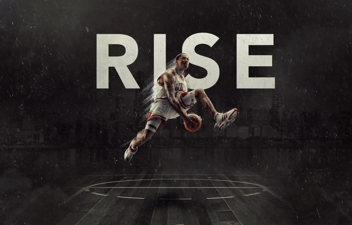 Photo wallpaper Chicago, Basketball, Chicago, NBA, Bulls, Derrick Rose, Bulls, Derrick Rose