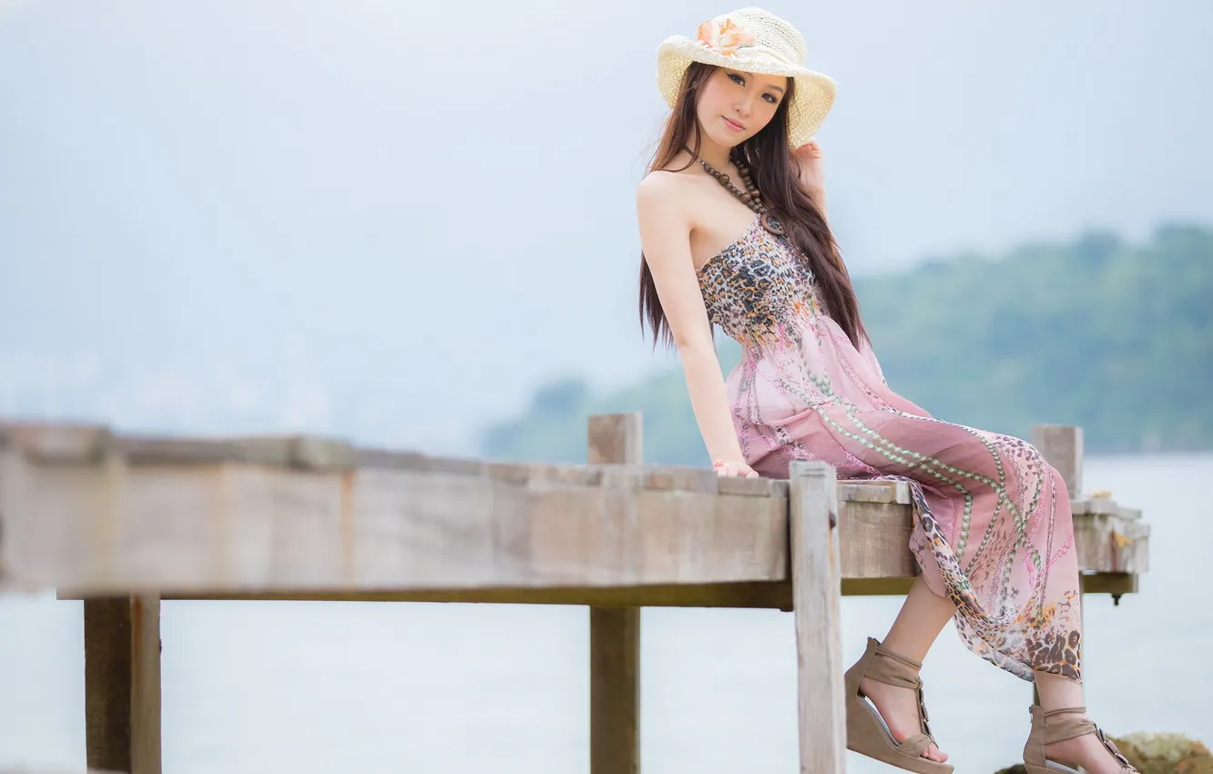 Photo wallpaper Asian, model, Stephaine Tam