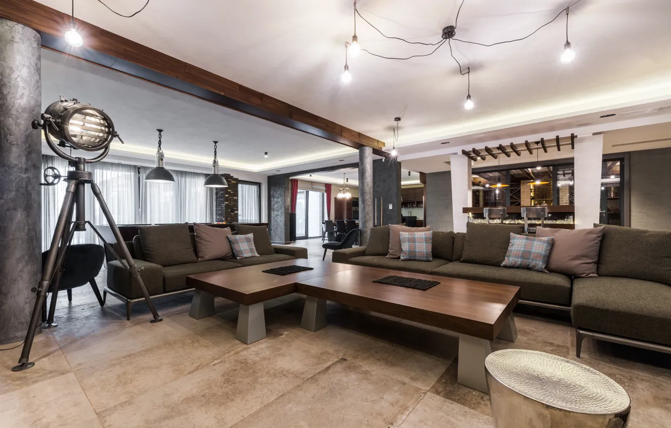 Photo wallpaper fashion, living room, furniture, Modernity