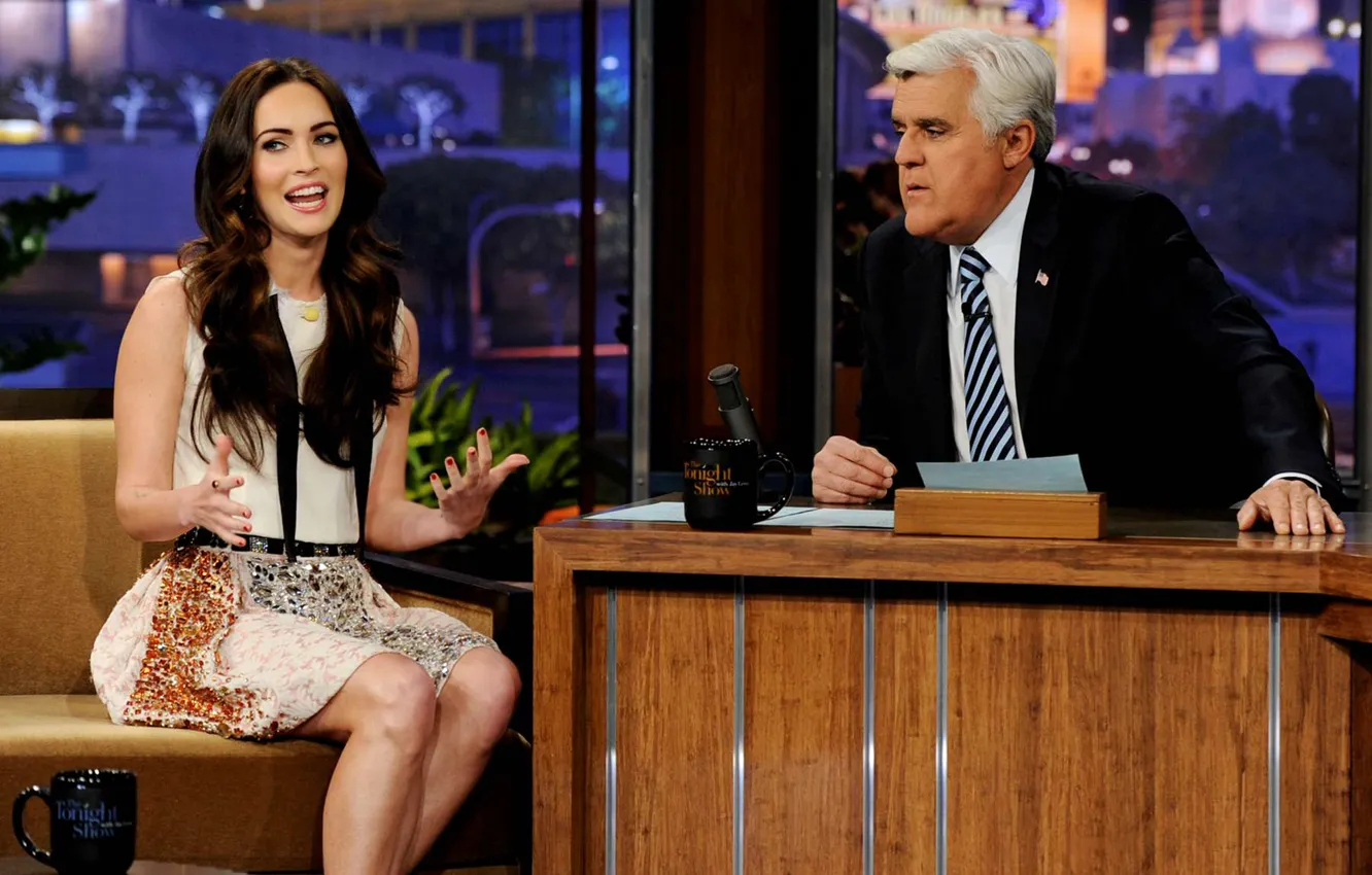 Photo wallpaper Megan Fox, model, actress, brunette, show, interview