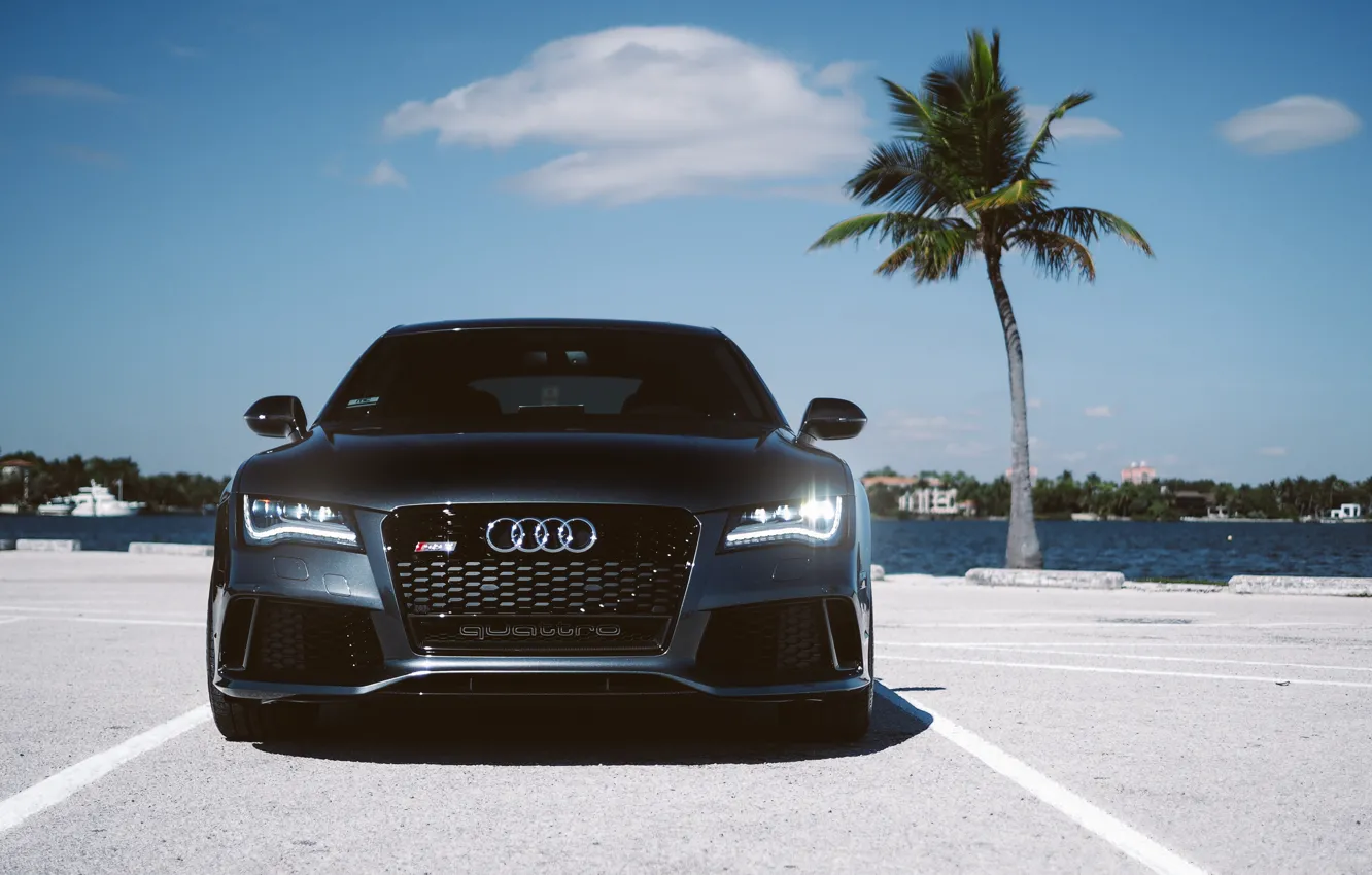 Photo wallpaper Audi, parking, RS7