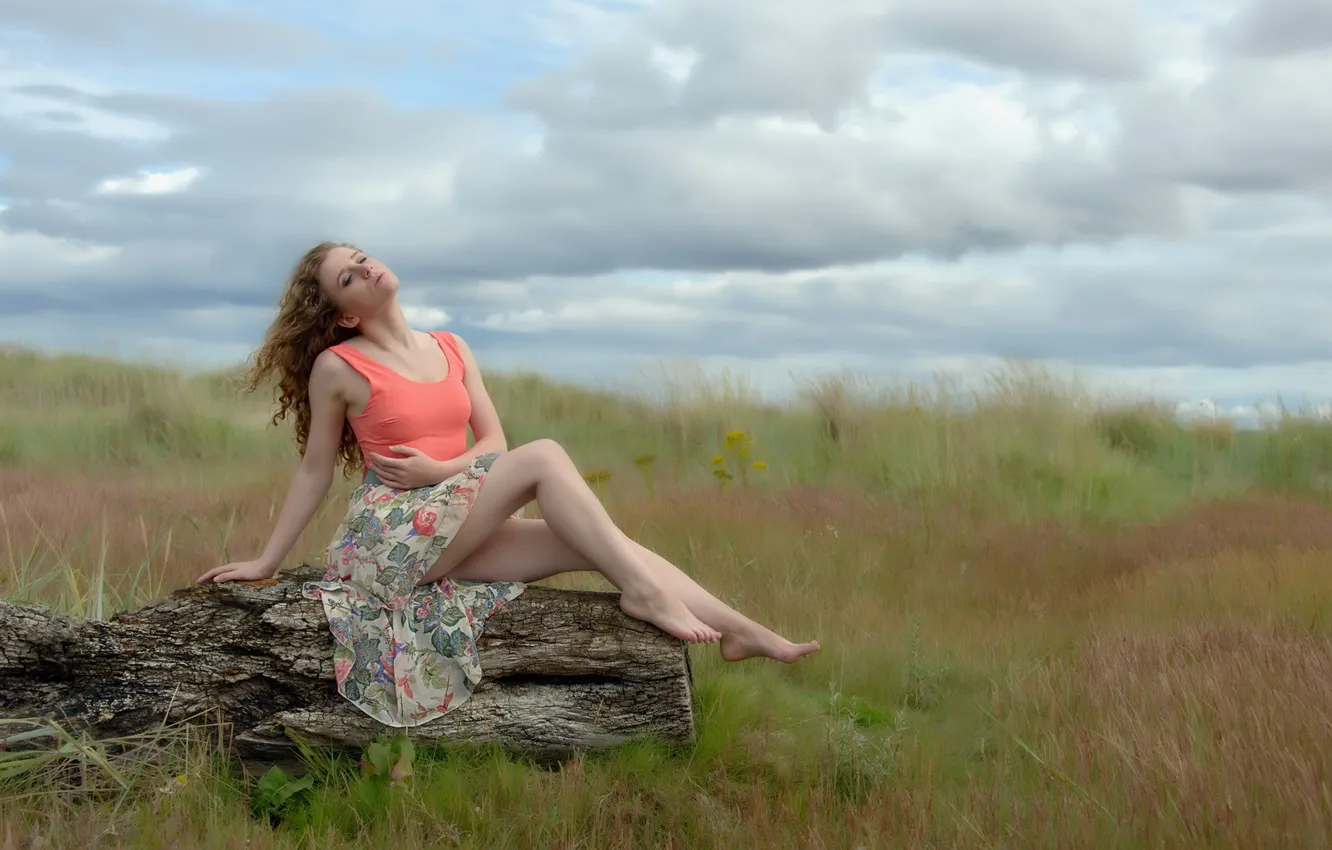 Photo wallpaper summer, girl, pose