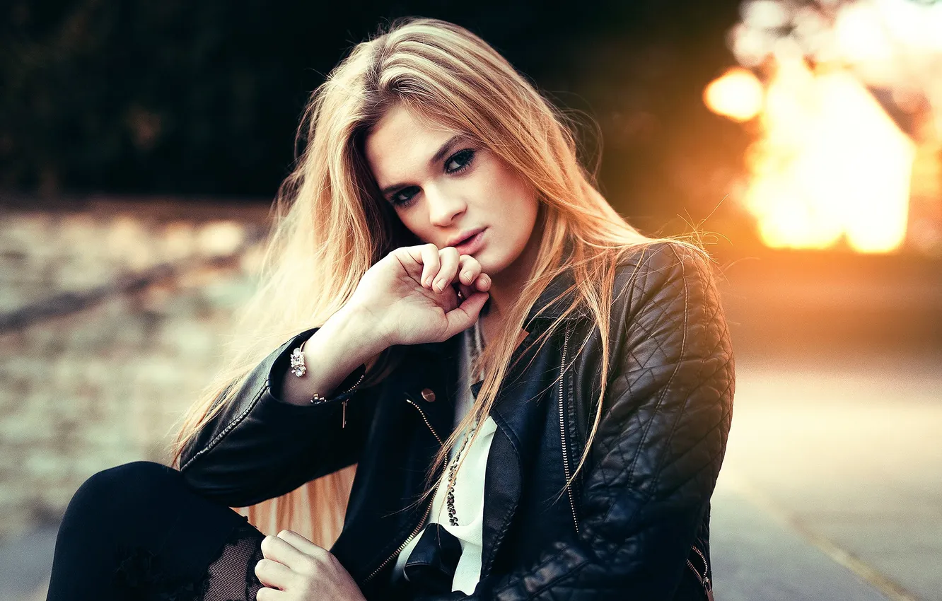 Photo wallpaper look, portrait, sponge, gradient