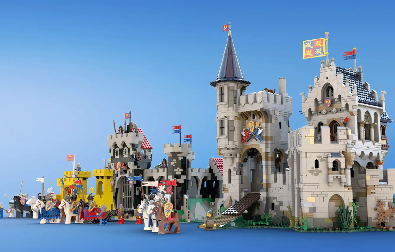 Photo wallpaper the game, lego, Castles of Old, Castle of Lord Afol
