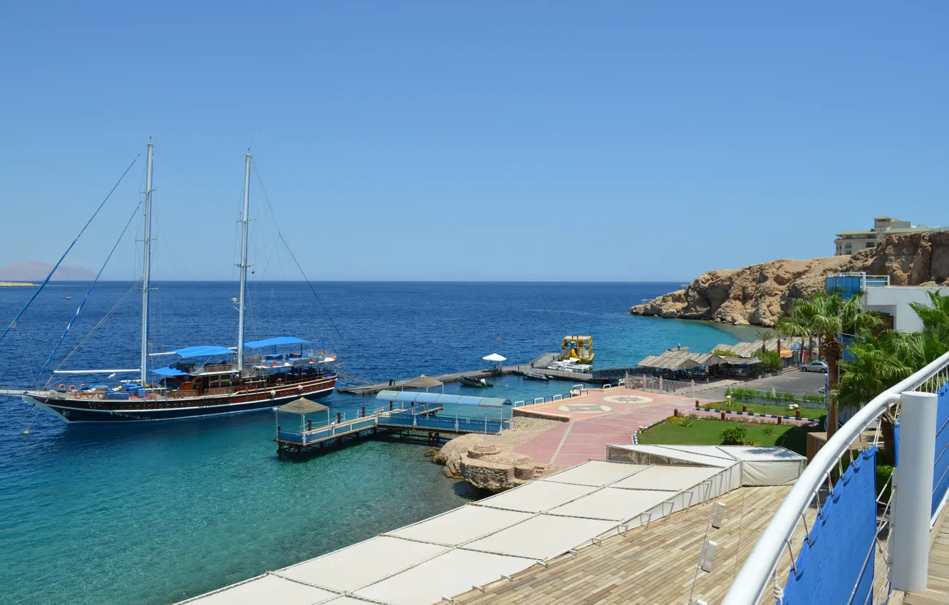 Photo wallpaper ship, Egypt, Sharm El-Sheikh