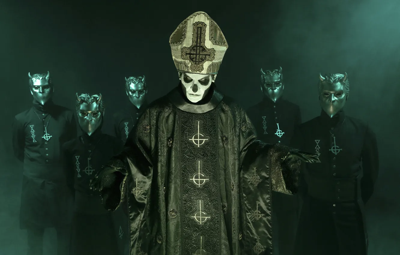 Photo wallpaper Ghost, band, doom, nameless ghouls, Papa Emeritus III