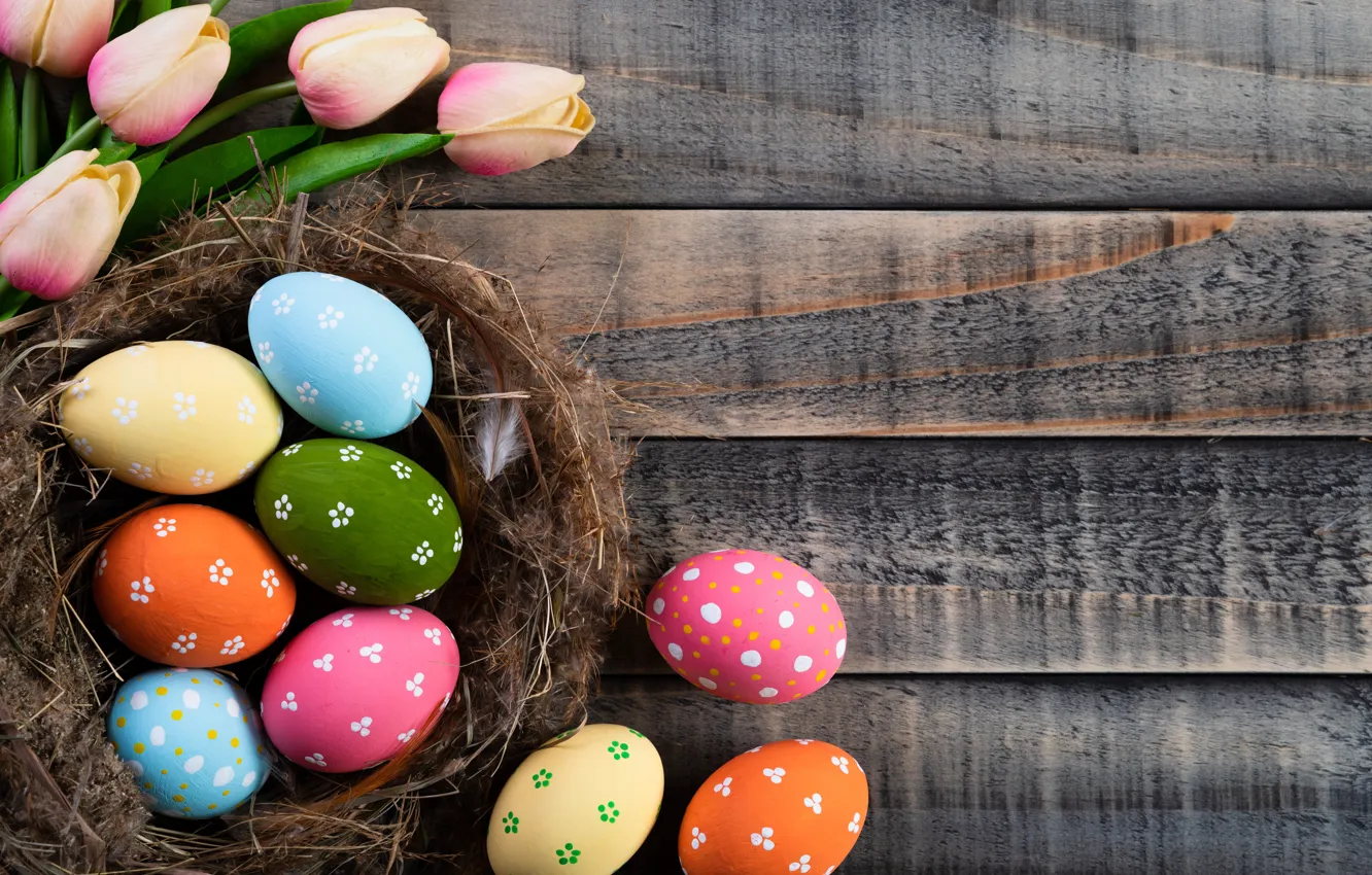 Photo wallpaper holiday, eggs, Easter, socket