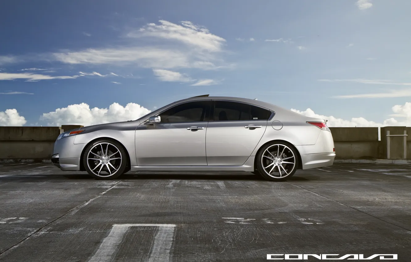 Photo wallpaper the sky, side, tinted, Wheels, Acura TL, Concave, CW-S5, Concave