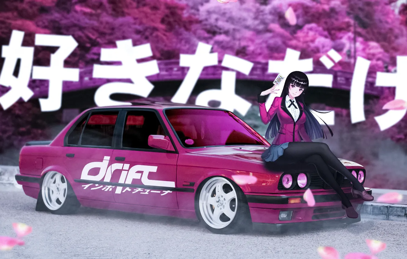Photo wallpaper Machine, Drift, Drift, Anime, Anime Devshuka