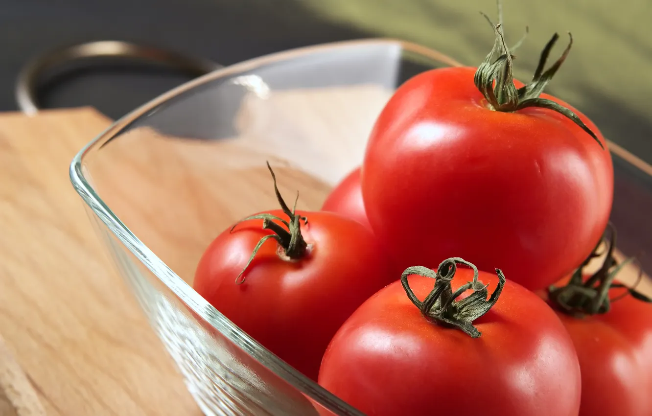 Photo wallpaper food, bowl, tomatoes