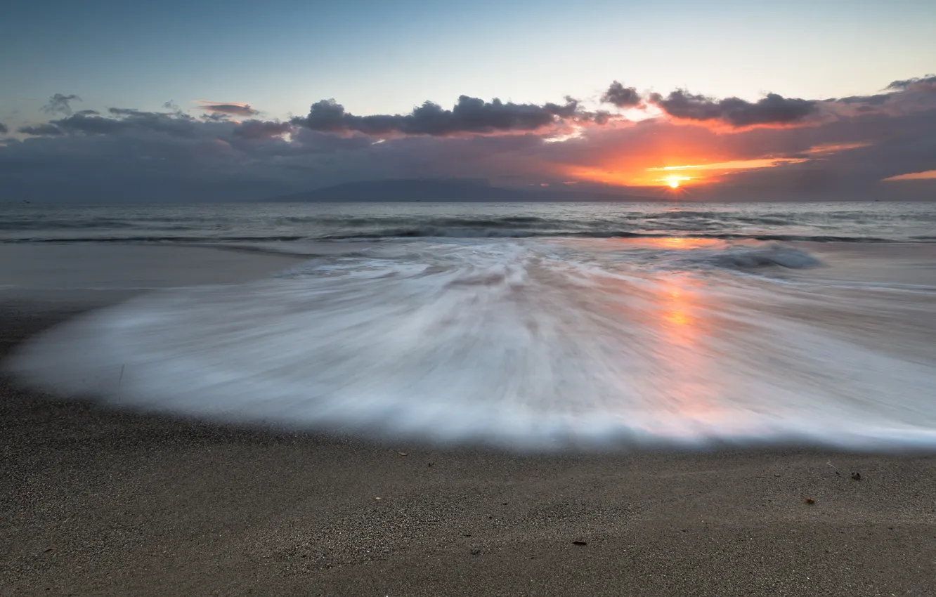 Photo wallpaper sea, shore, surf