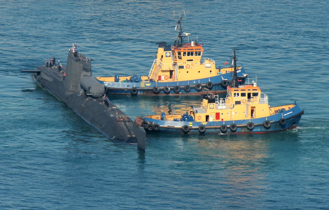 Photo wallpaper England, submarine, mooring, Astute