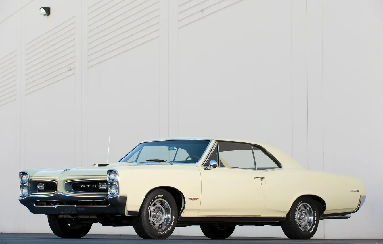 Photo wallpaper muscle car, Pontiac, GTO, muscle car, 1966, Pontiac, TRP
