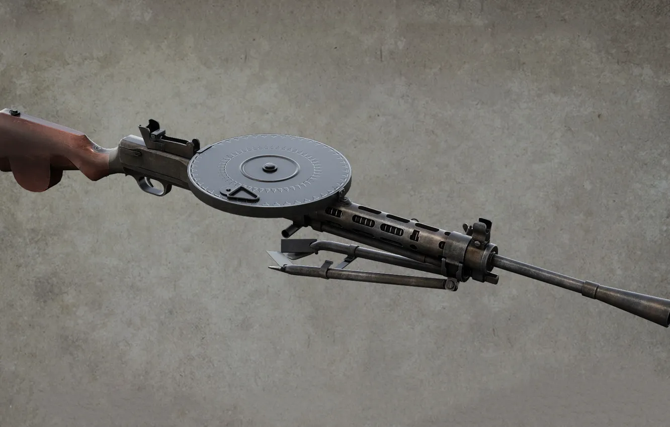 Photo wallpaper USSR, DP-27, Machine gun, Vasily Degtyarev