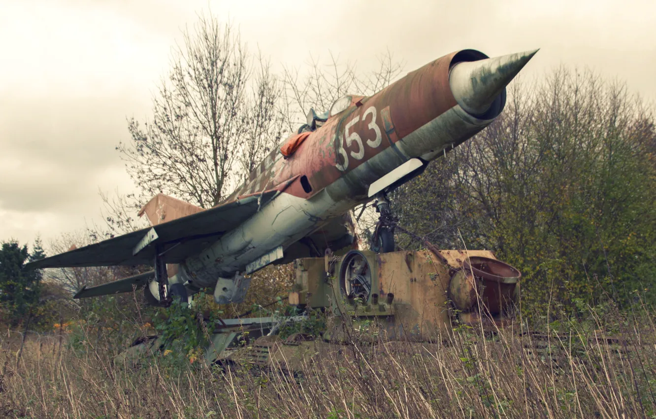 Photo wallpaper weapons, the plane, mig21