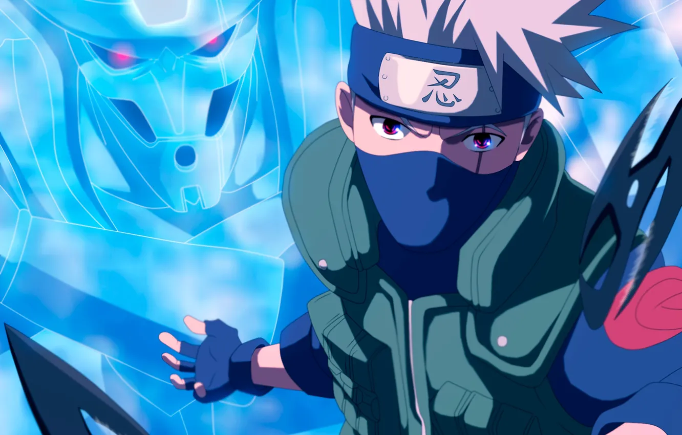 Photo wallpaper Naruto, Naruto, Susano, Kakashi Hatake