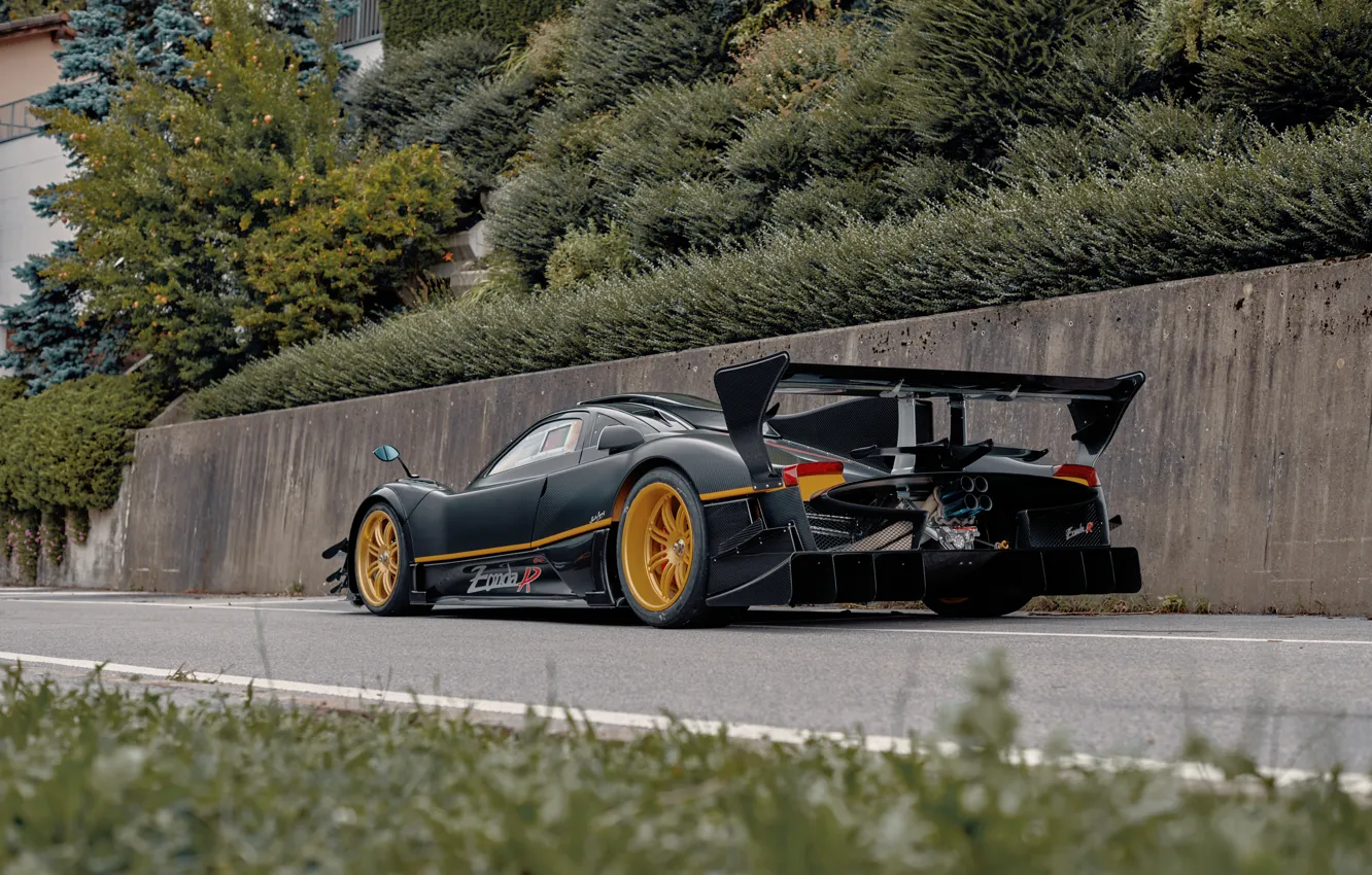 Photo wallpaper Pagani, Pagani Zonda R, Zonda, hypercar, rear wing