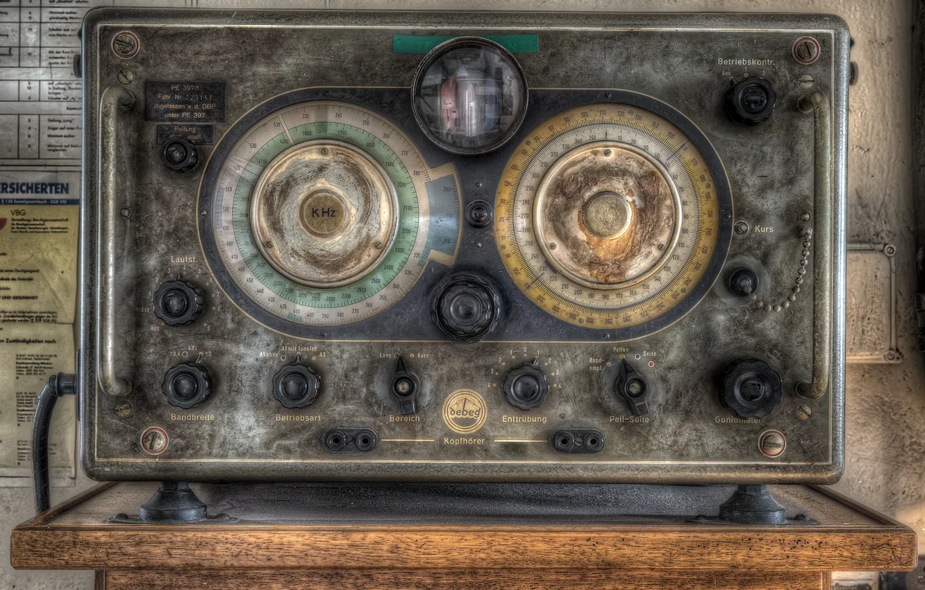 Photo wallpaper background, radio, receiver