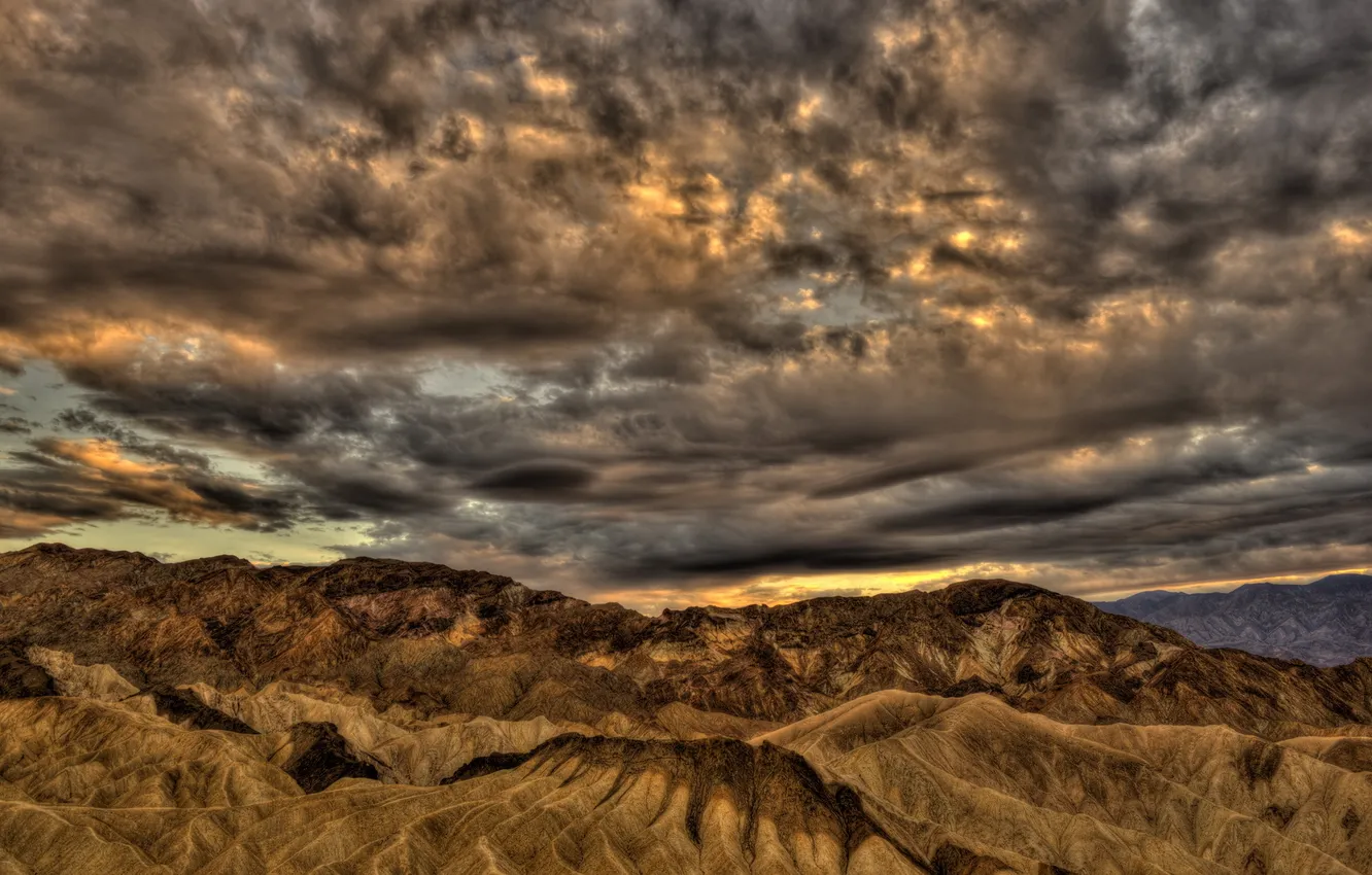 Photo wallpaper landscape, mountains, United States, California, Death Valley