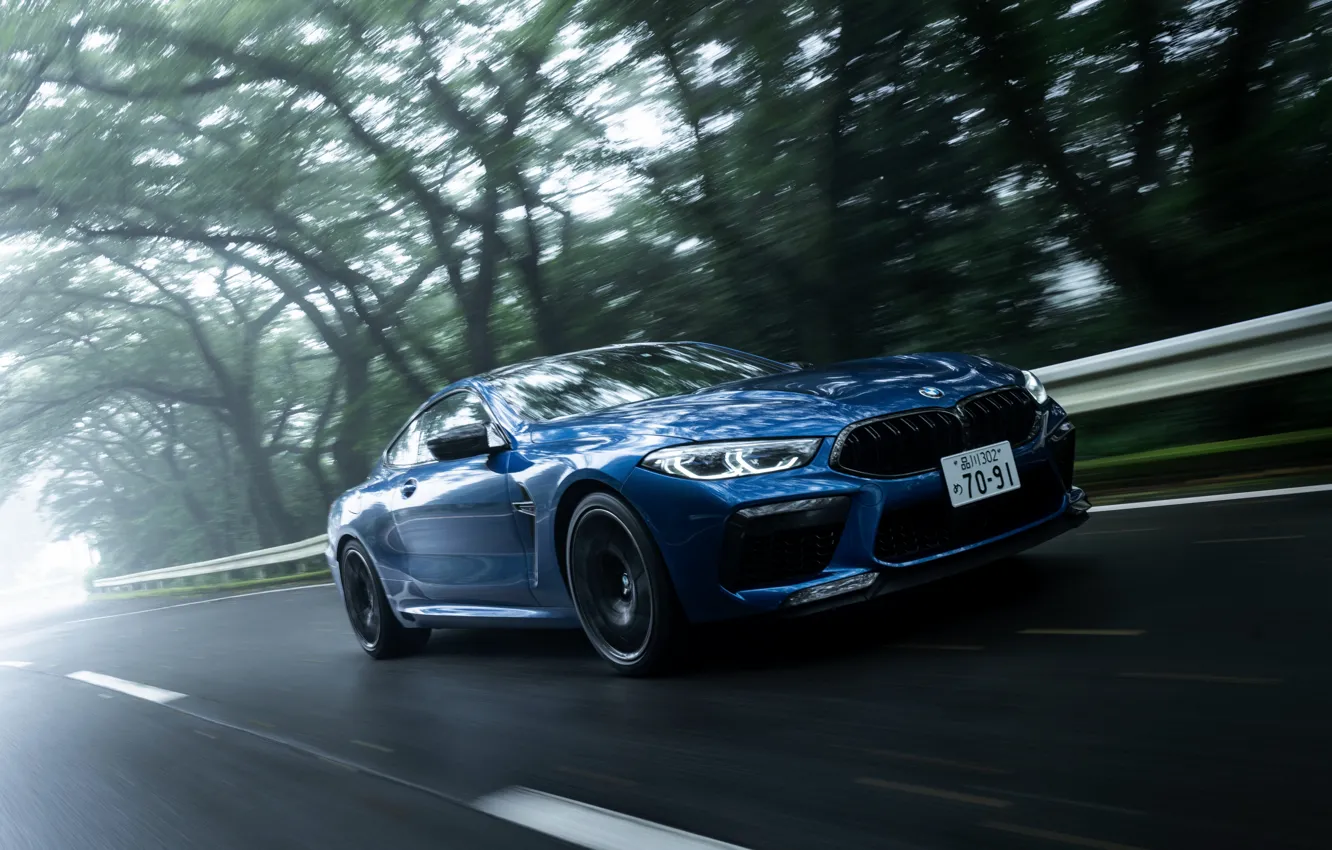 Photo wallpaper blue, coupe, BMW, Coupe, 2020, BMW M8, two-door, M8