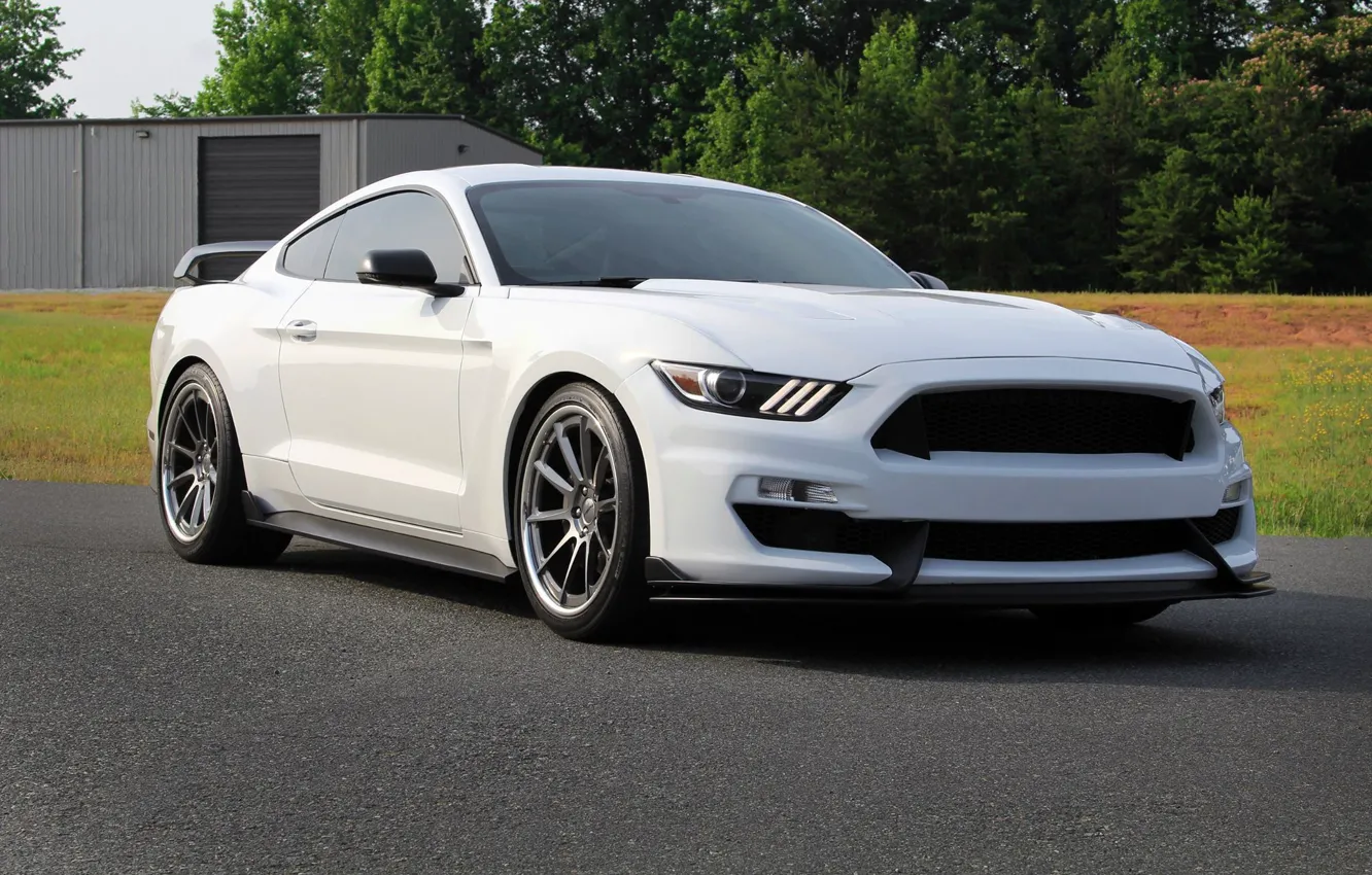Photo wallpaper Mustang, Ford, Wheels, Concave, RB3C, Forgeline