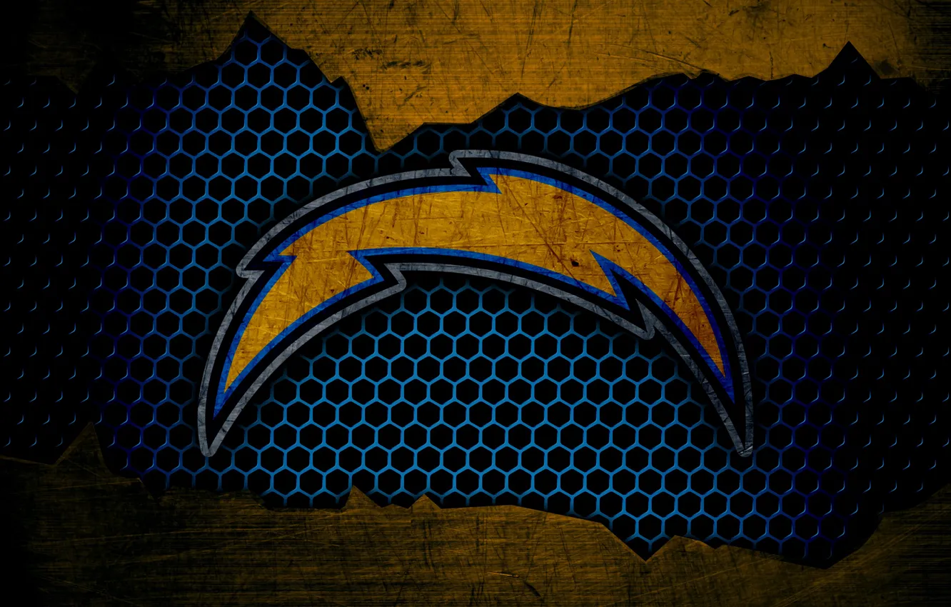 Photo wallpaper wallpaper, sport, logo, NFL, american football, Los Angeles Chargers