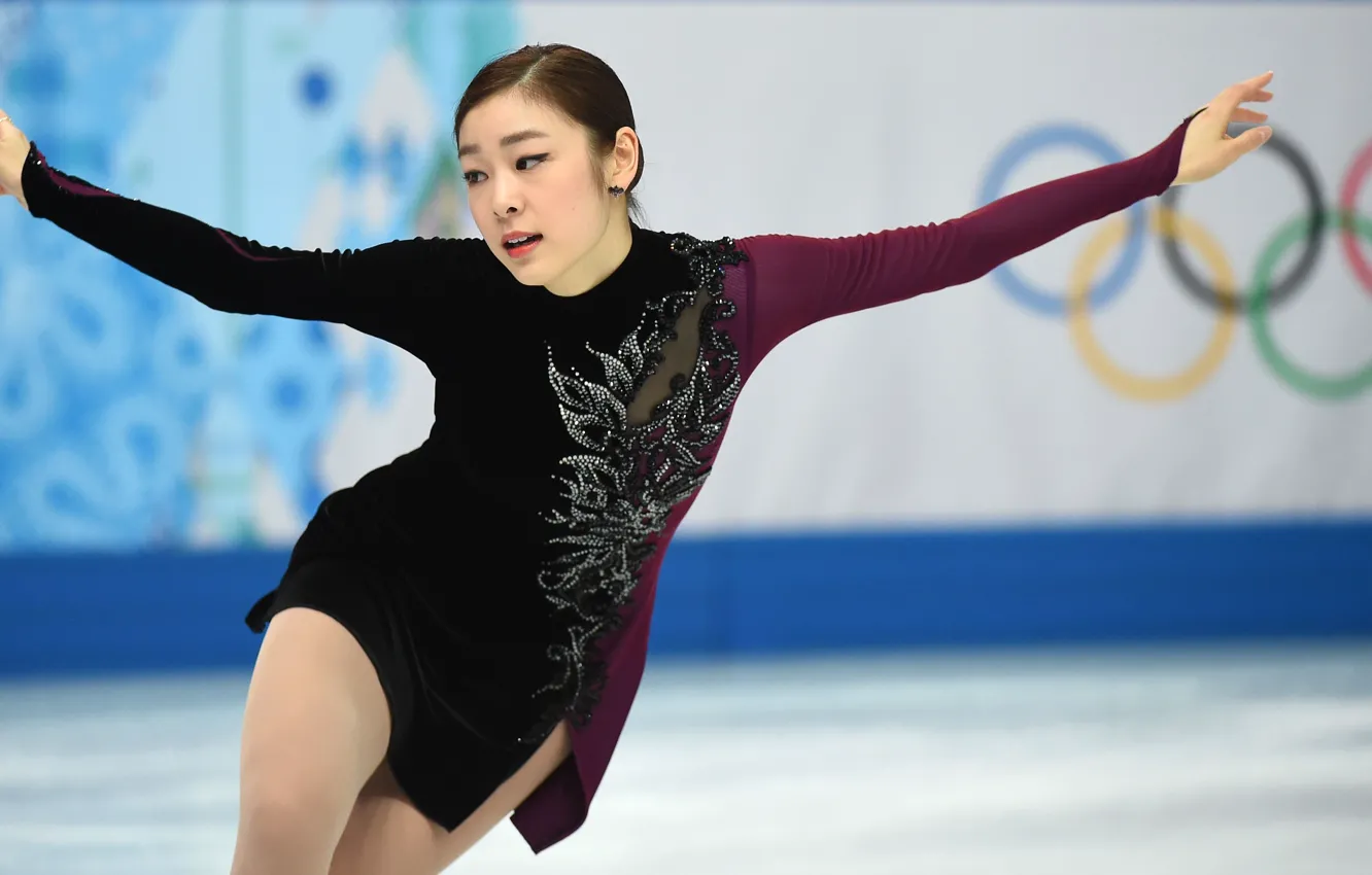 Photo wallpaper girl, figure, Yuna, Kim, Skating, Corea, Olimpic