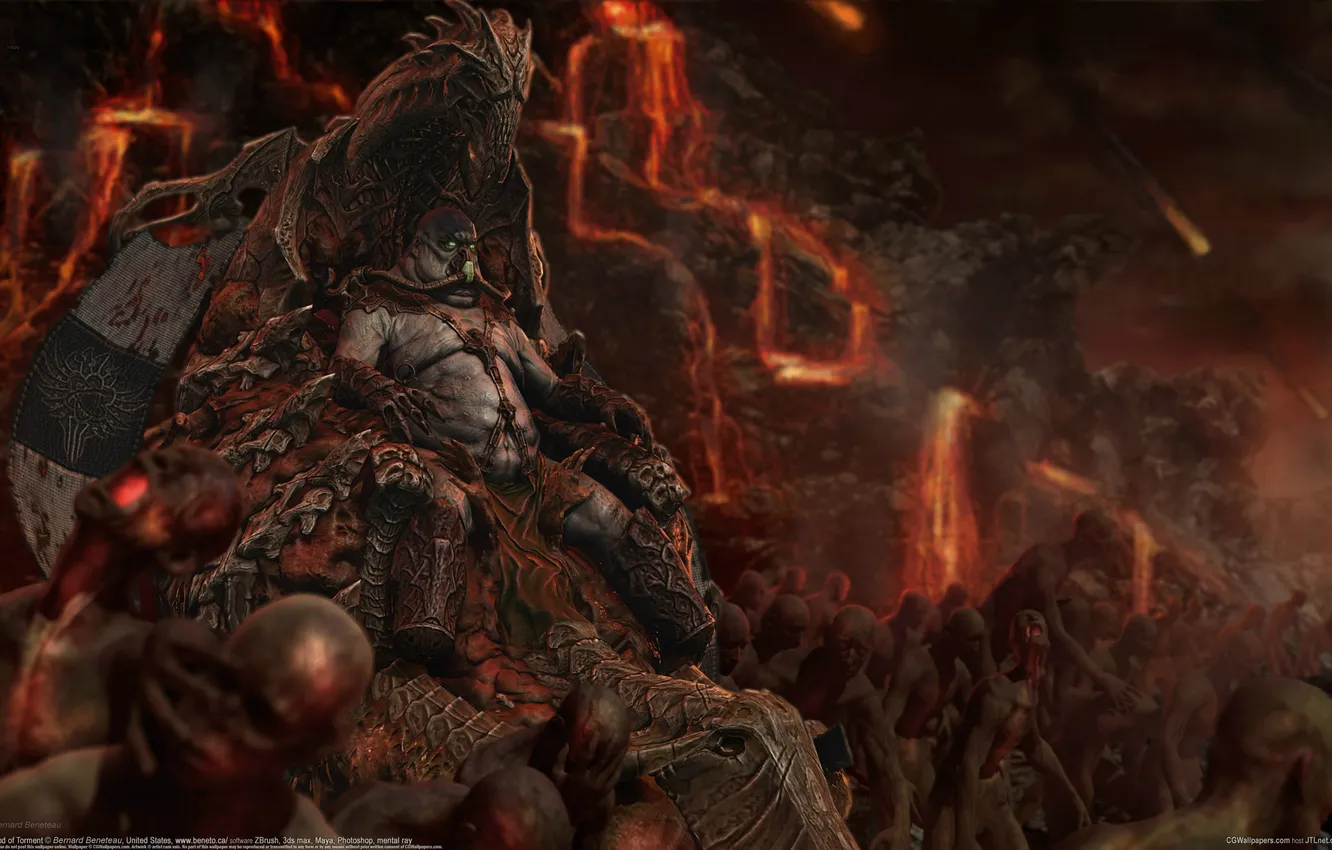 Photo wallpaper dragon, being, undead, Bernard Beneteau