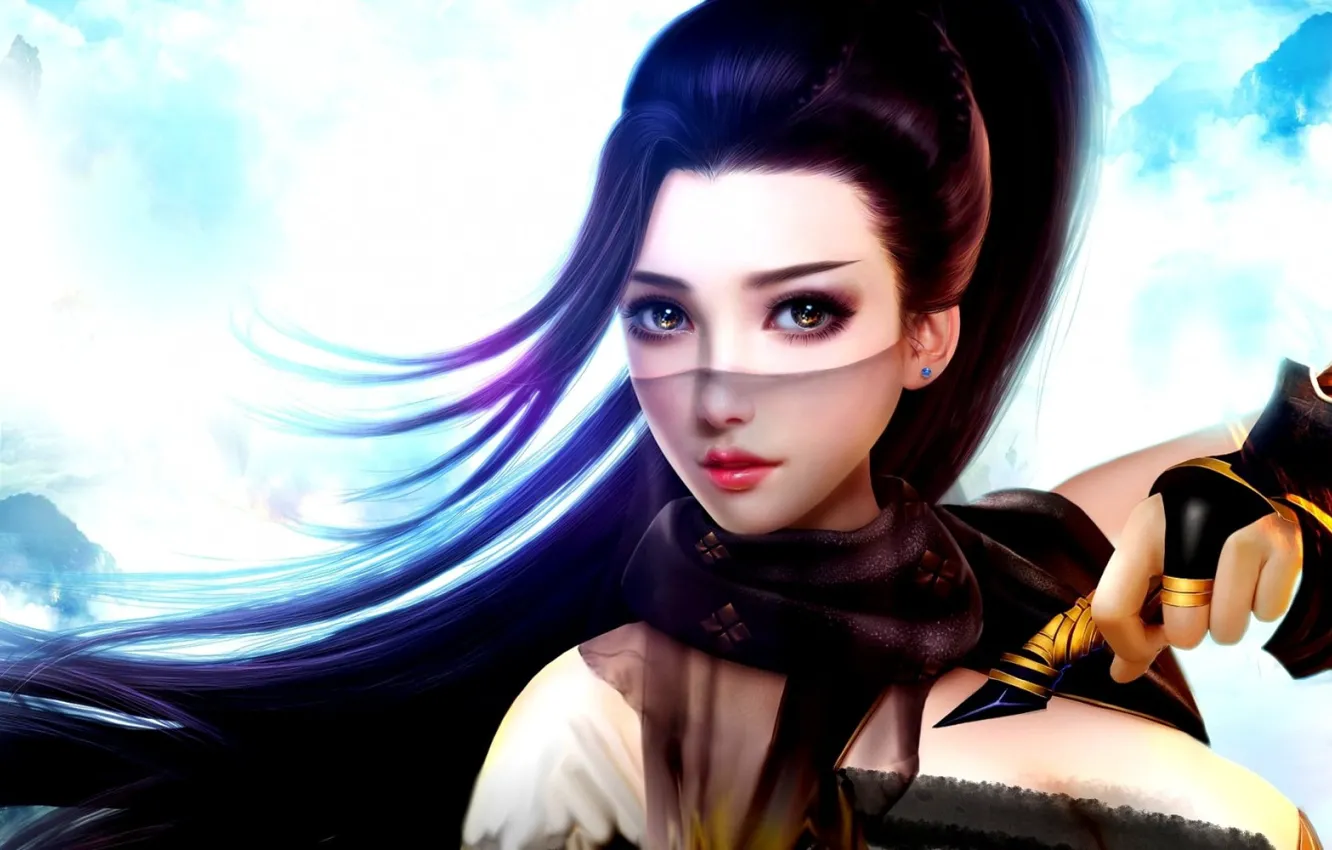Photo wallpaper girl, game, beauty, Character