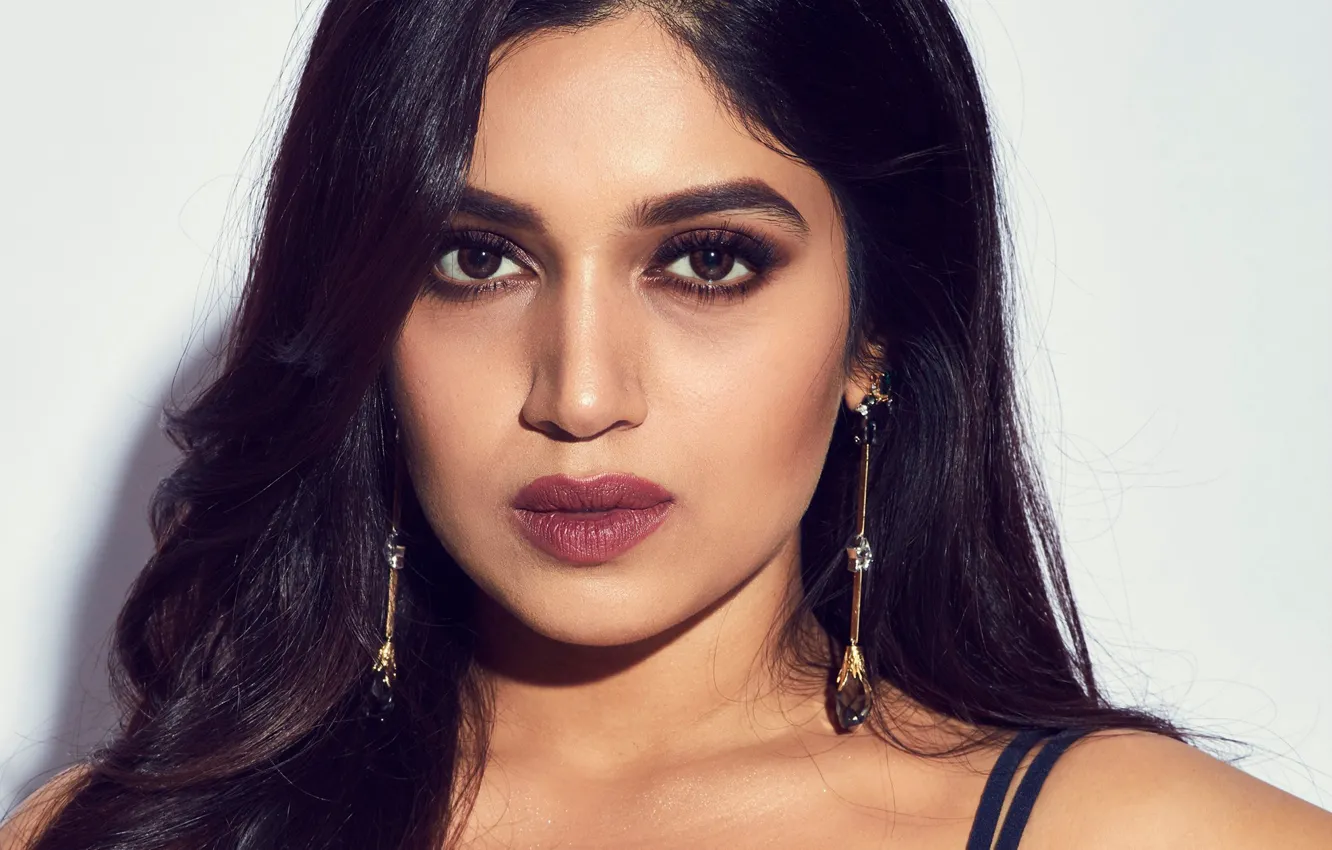 Photo wallpaper girl, eyes, smile, beautiful, model, lips, face, hair