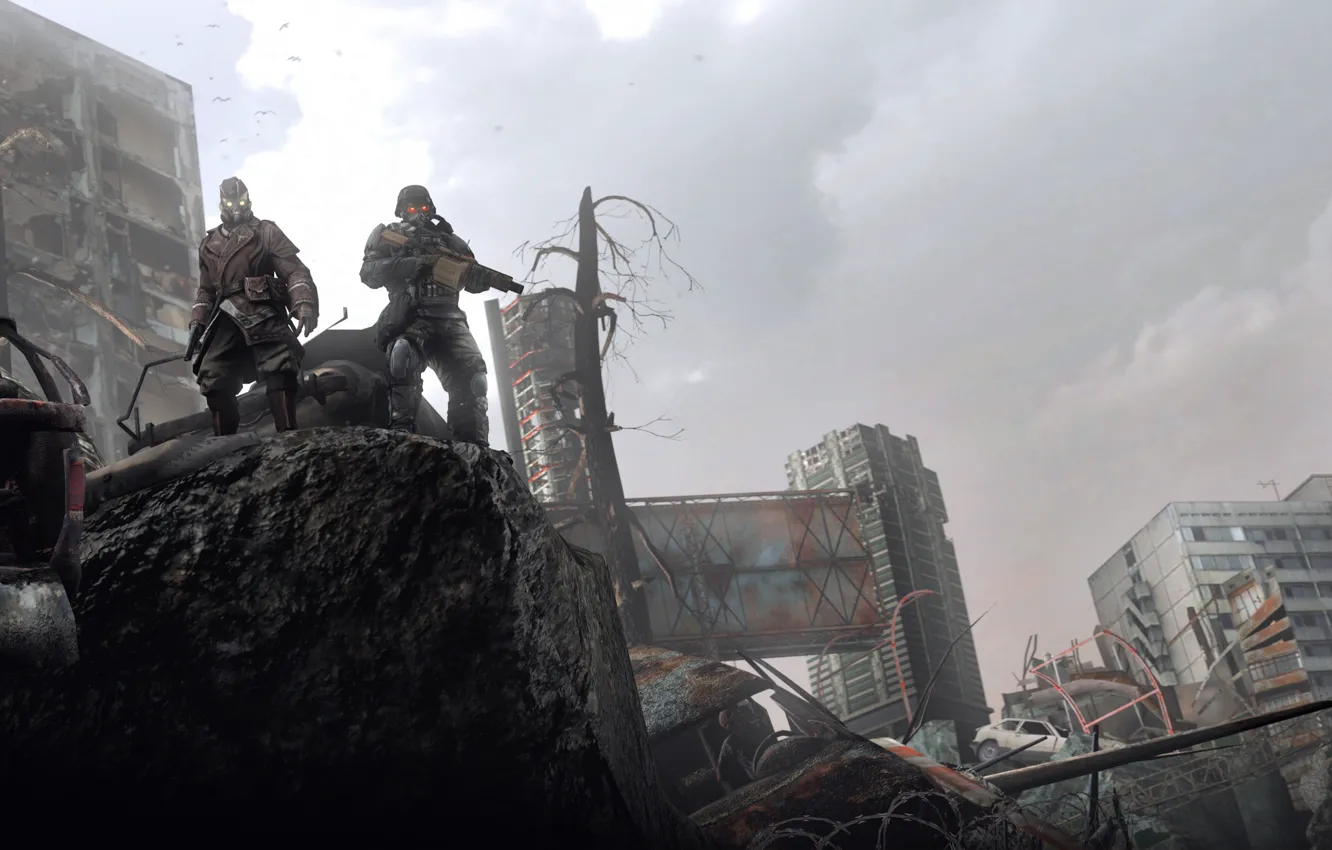 Photo wallpaper the city, destruction, hellgast apocalypse, DDay