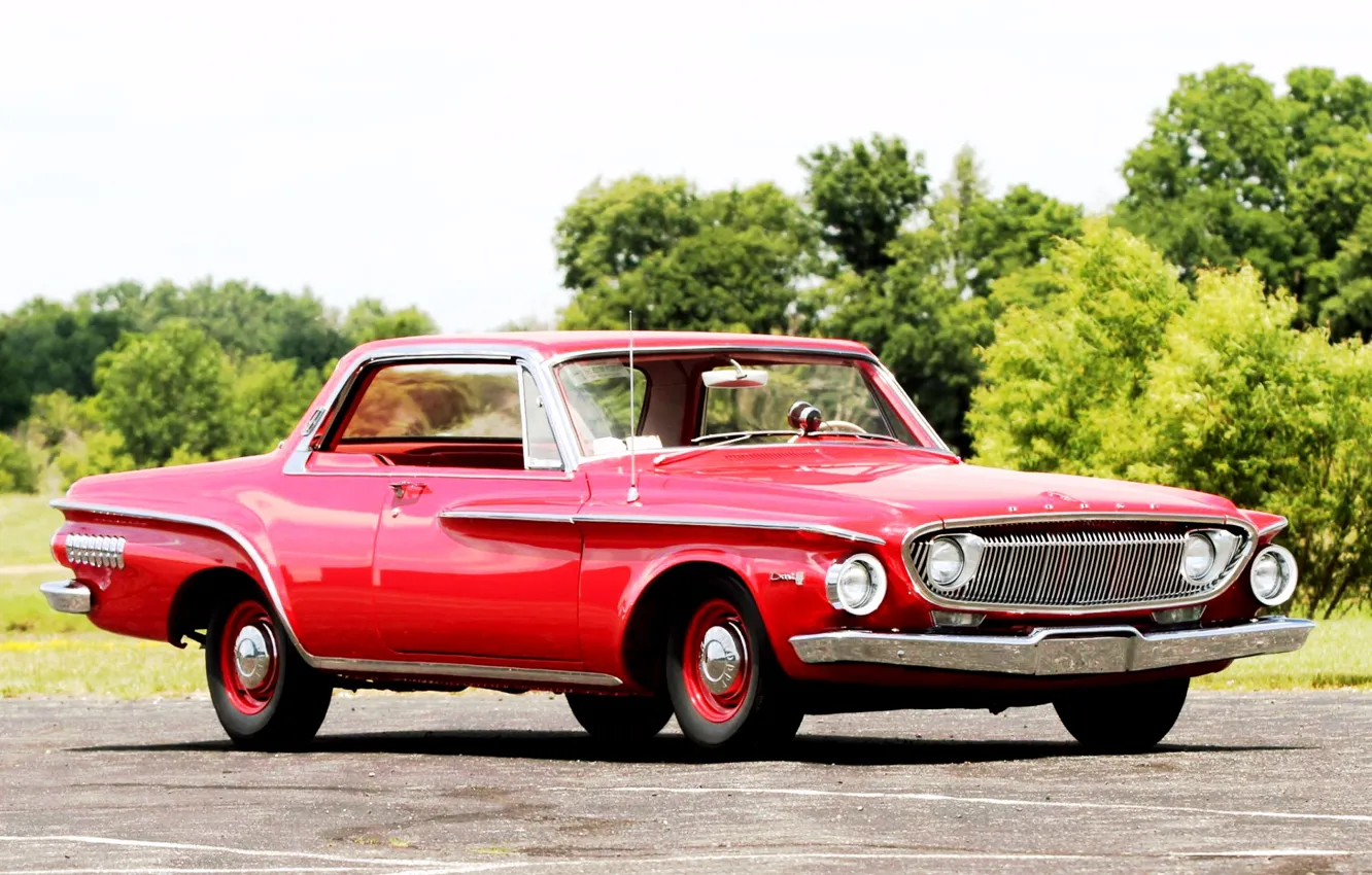 Photo wallpaper Muscle, Dodge, Red, Old, Dart