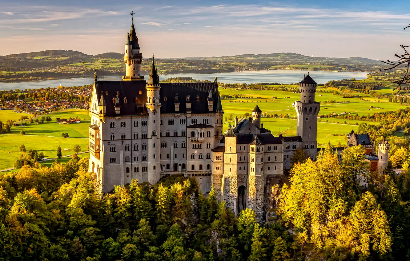 Photo wallpaper castle, Germany, Bayern, Neuschwanstein