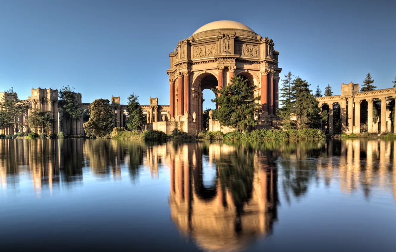 Photo wallpaper the city, California, San Francisco, Palace Of Fine Arts