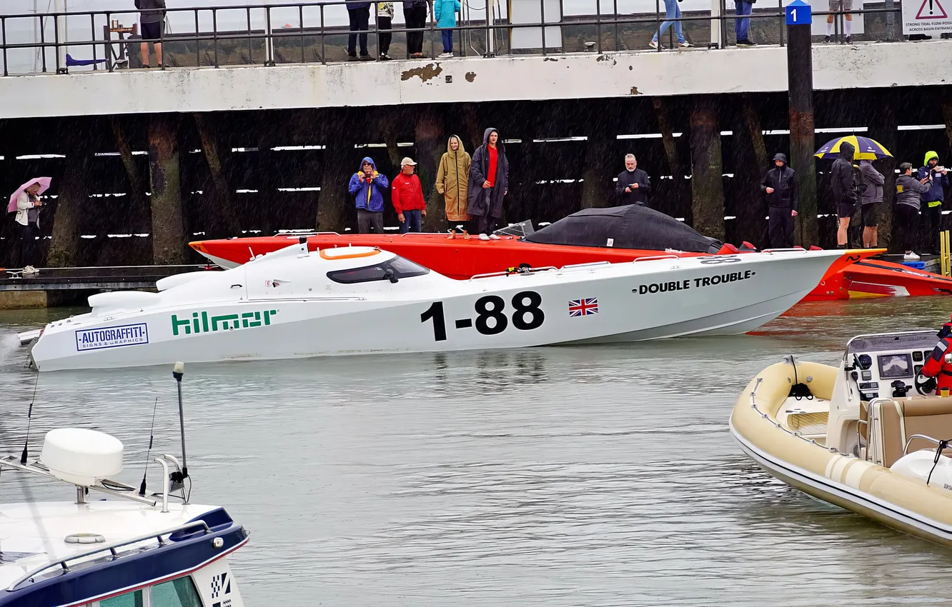 Photo wallpaper race, boat, speed