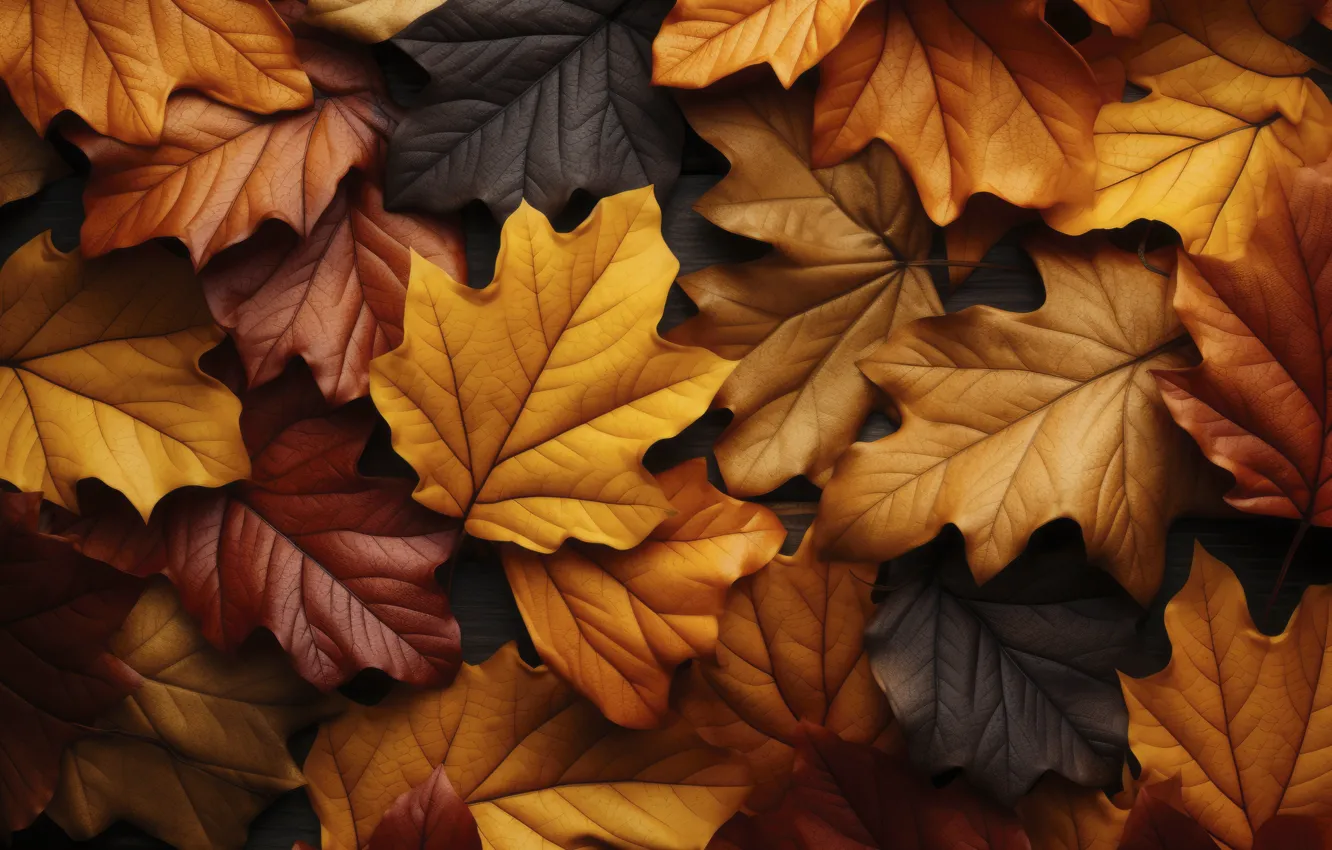 Photo wallpaper autumn, leaves, background, texture, colorful, autumn, leaves, maple