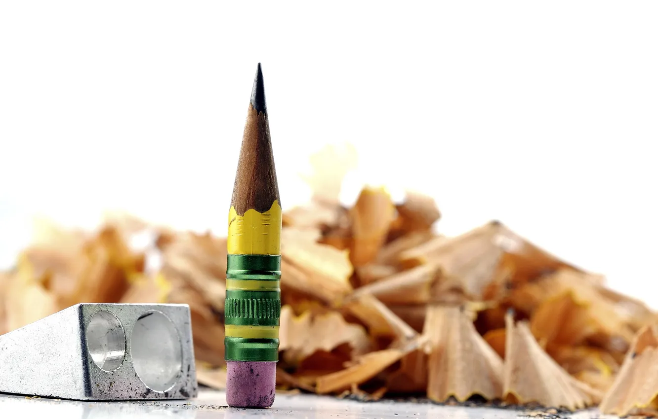 Photo wallpaper macro, background, pencils